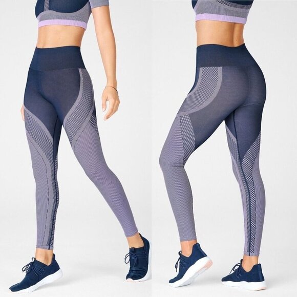 Fabletics Seamless Turbo Leggings Womens Size Medium High Waisted Compression - Picture 1 of 5